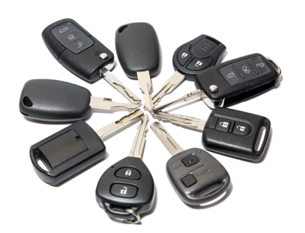 Assorted Car Keys PNG Transparent Background