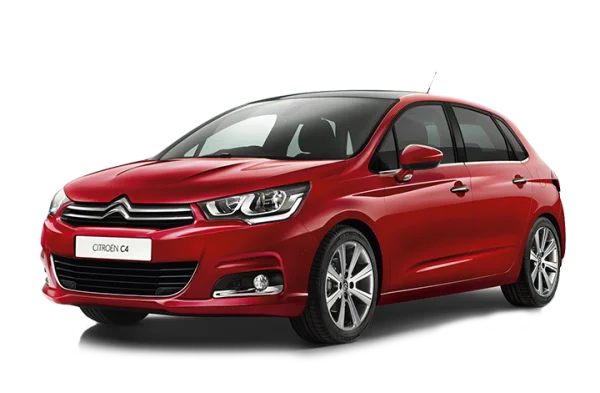 Red Citroën C4 Car PNG Transparent Background