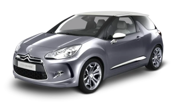 Silver Citroen DS3 Car PNG Transparent Background