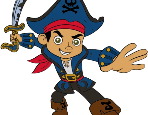 Jake the Pirate Cartoon PNG Transparent Background
