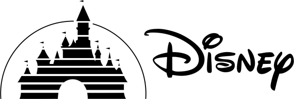 Black Disney Logo PNG Transparent