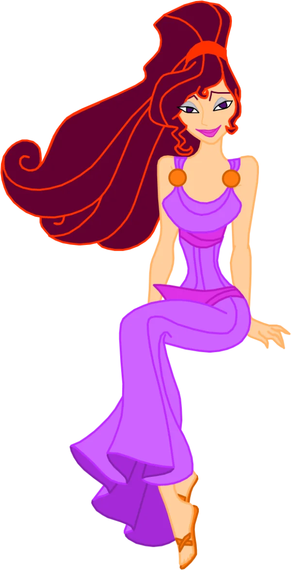 Megara from Disney's Hercules Sitting PNG