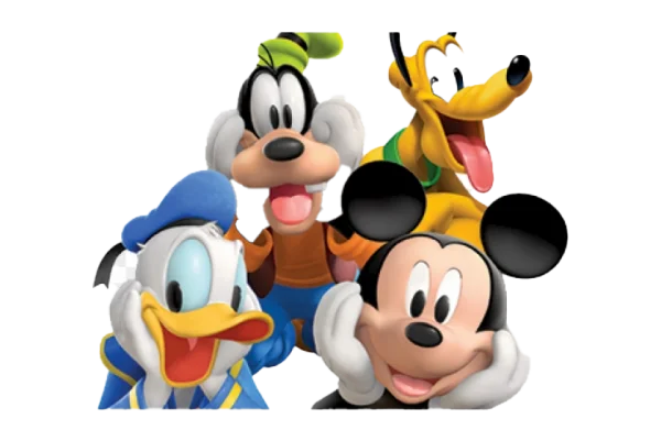 Mickey Mouse and Friends Group PNG Transparent Background