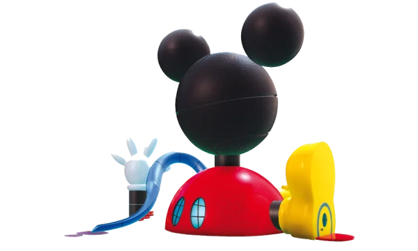 Whimsical Mickey Mouse Structure PNG Transparent Background