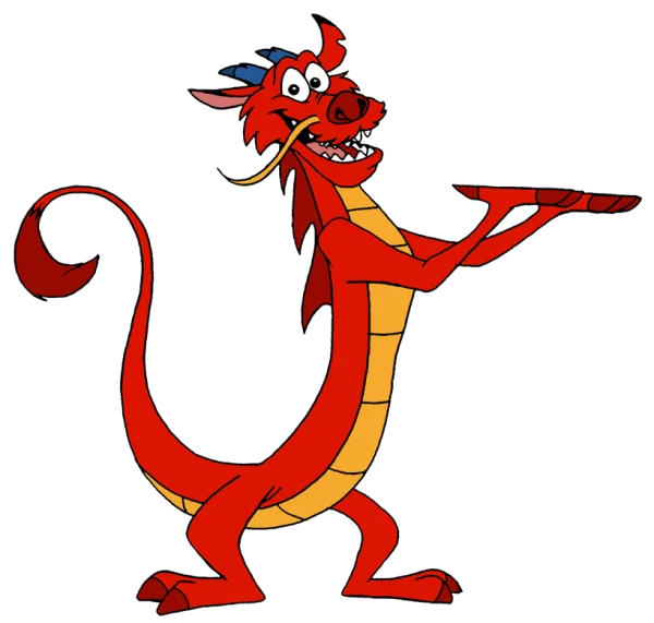Mushu Disney Mulan Character PNG Transparent Background