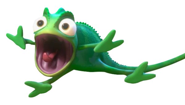Pascal Screaming Chameleon PNG Transparent Background