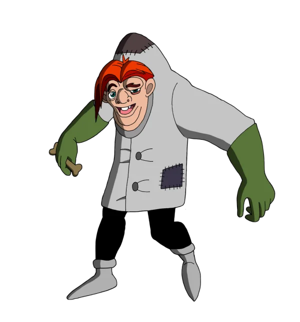 Quasimodo-Inspired Hunchback Character PNG Transparent