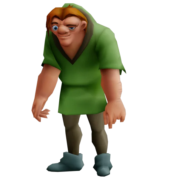 Quasimodo Character 3D Model PNG Transparent Background
