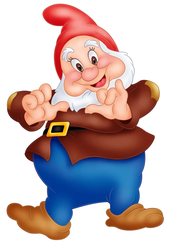 Happy Cartoon Dwarf Character PNG Transparent