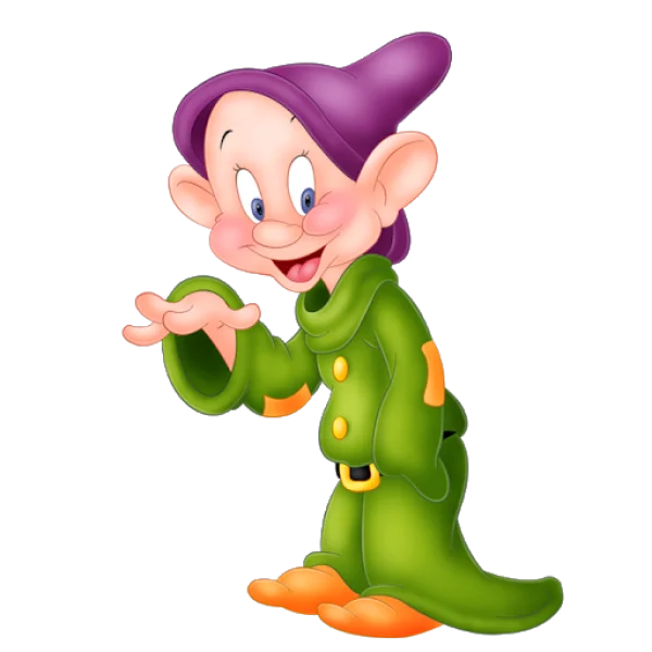 Dopey Dwarf Character PNG Transparent Background