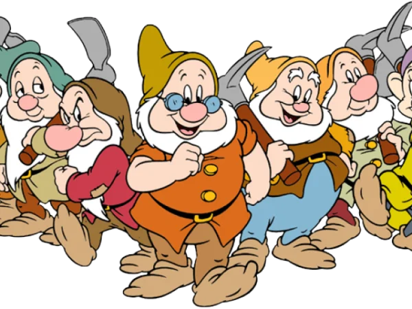 Seven Dwarfs Cartoon PNG Transparent Background