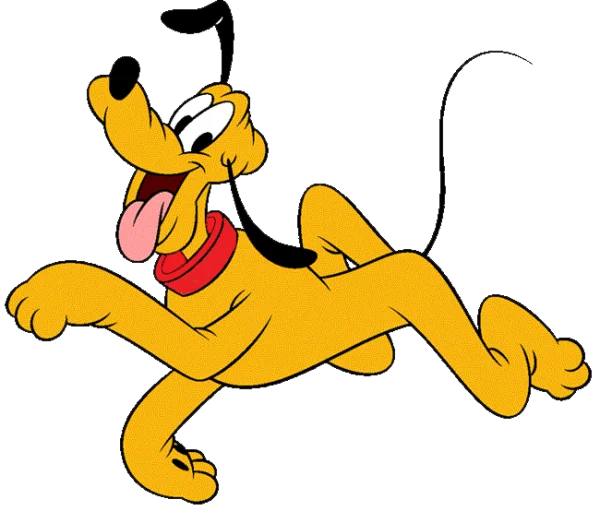 Pluto Disney Character PNG Transparent Background