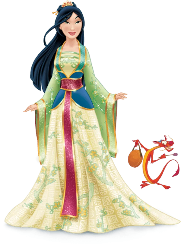 Mulan and Mushu Disney Transparent PNG
