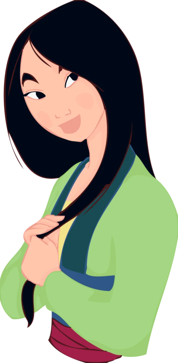 Mulan Smiling Cartoon Character PNG