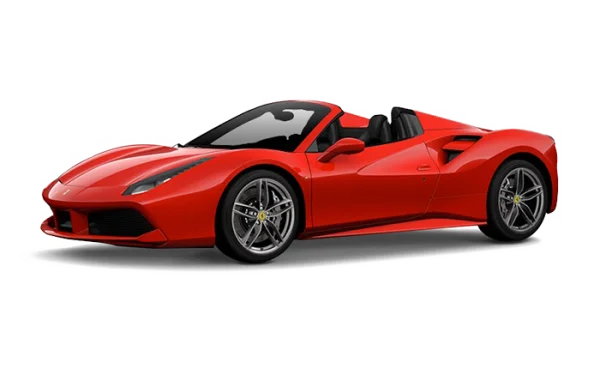 Red Ferrari Convertible PNG Transparent Background
