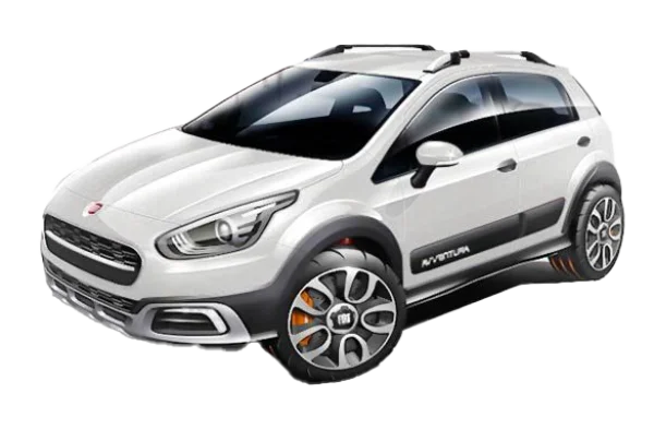 White Fiat Avventura Car PNG Transparent