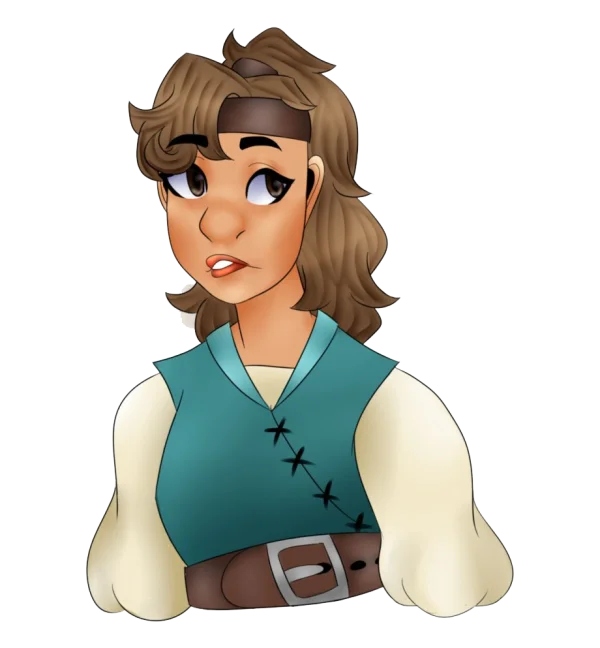 Cartoon Girl Character PNG Transparent Background