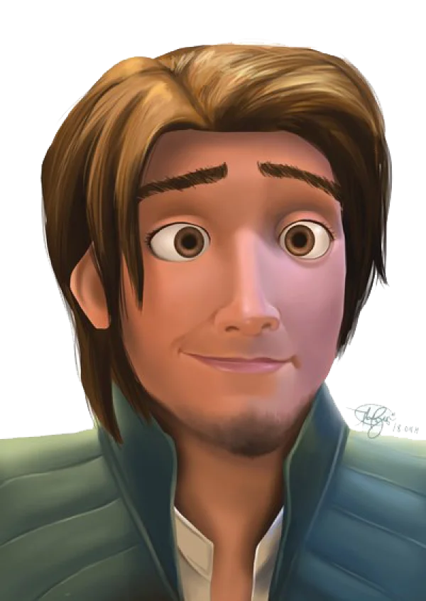 Animated Male Character Flynn Rider Style PNG