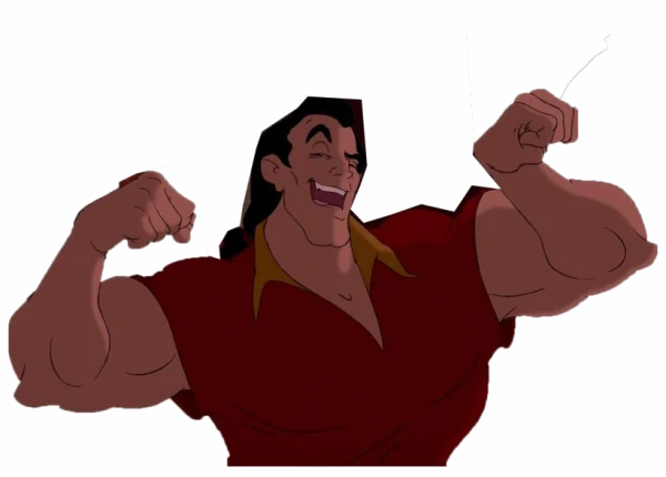 Gaston Flexing Muscles Transparent PNG