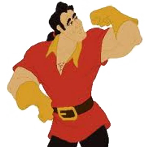 Gaston Flexing Bicep PNG Transparent Background