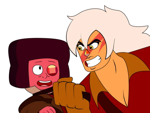 Jasper Holding Ruby from Steven Universe PNG