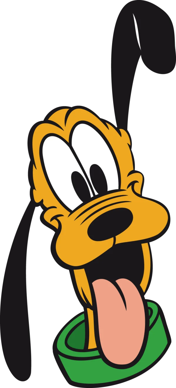 Pluto Cartoon Dog Face Transparent PNG