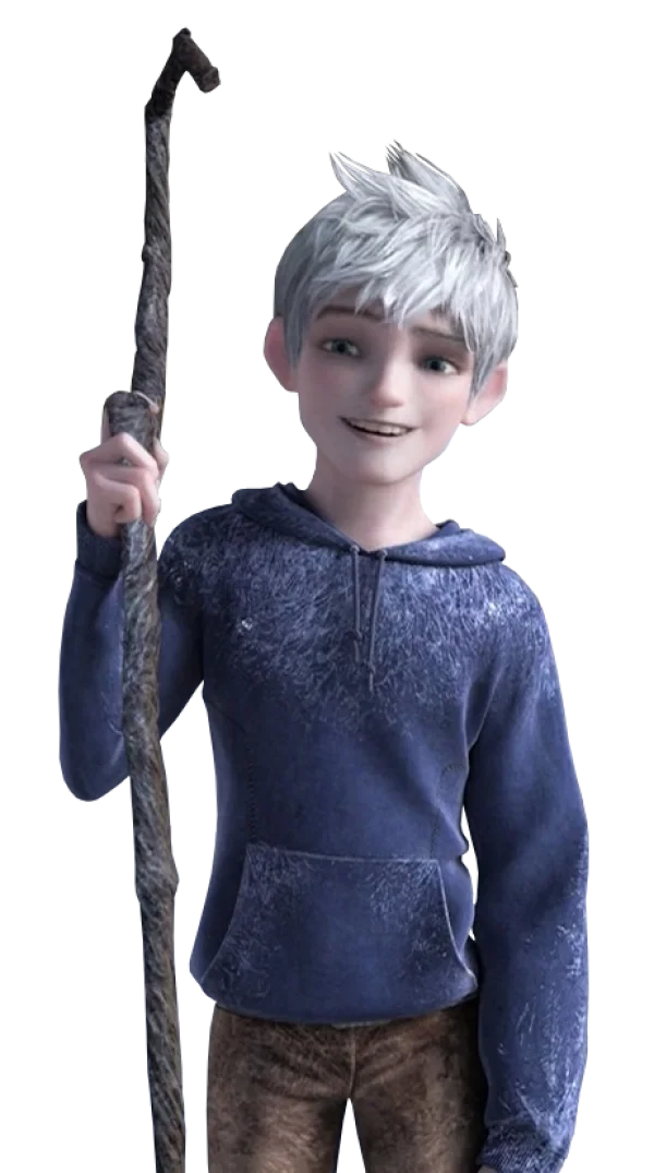 Smiling Jack Frost with Staff Transparent PNG