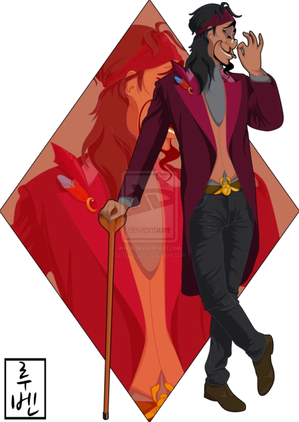 Stylish Male Character Illustration PNG Transparent Background