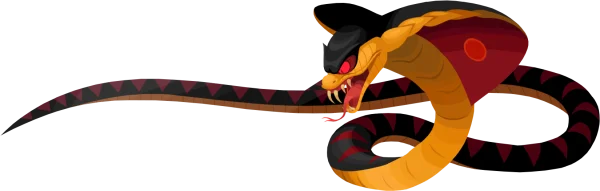 Aggressive Cobra Attack PNG Transparent Background