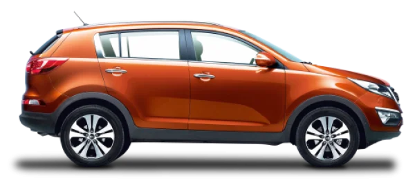 Orange SUV Car Transparent Background