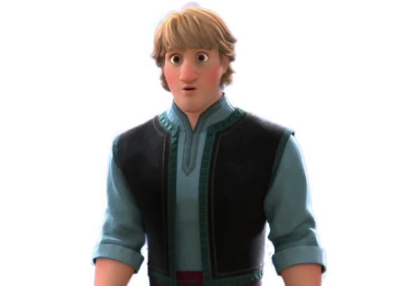 Kristoff Surprised Face PNG Transparent Background
