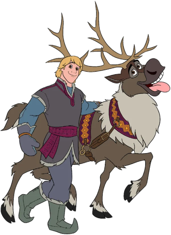 Kristoff and Sven Frozen Transparent PNG