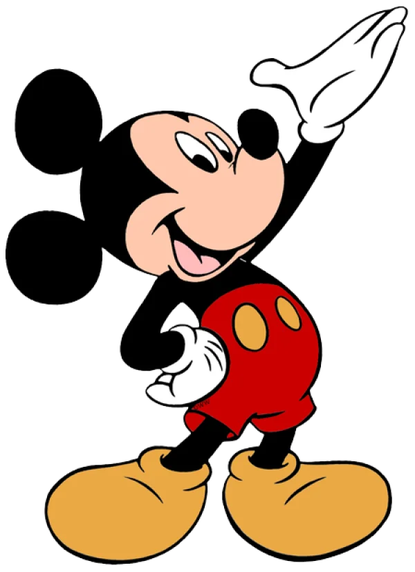 Mickey Mouse Waving Transparent PNG